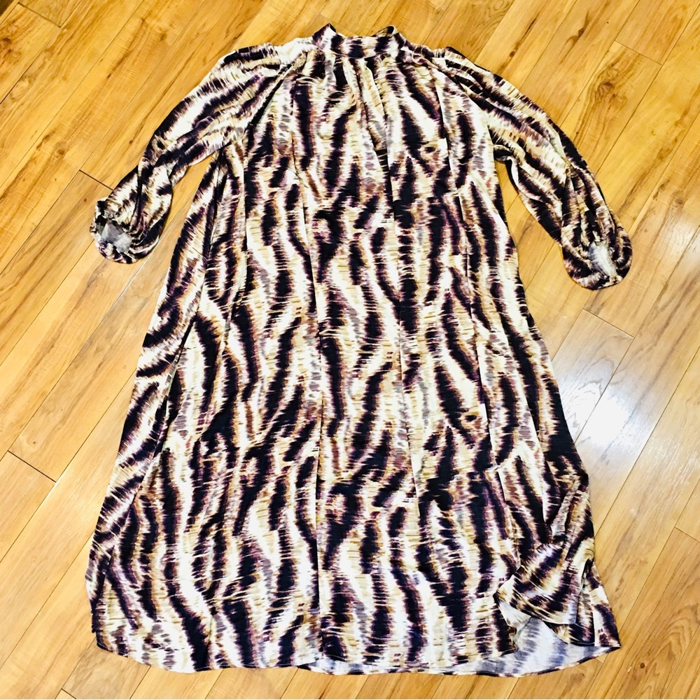 Banana Republic long maxi gown dress luxury professional couture XL brown